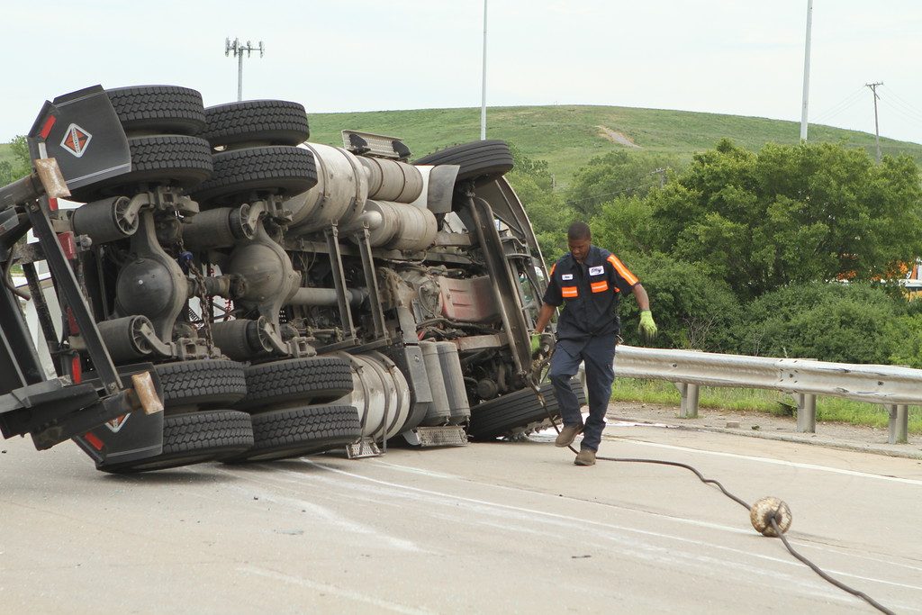 Brian working on flipped Semi