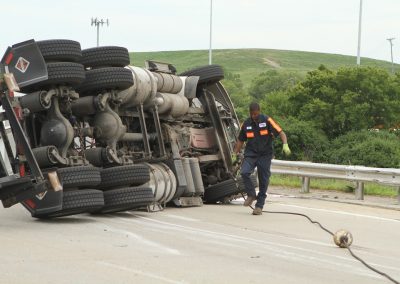 Brian working on flipped Semi