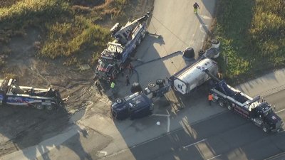 Wes’s Services Helps Tanker Truck To Open Bishop Ford Fast