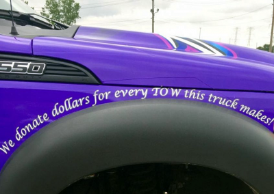 We Donate a Portion of This Truck's Fees to a Cure!