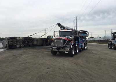 Tipped Over Truck Recovery